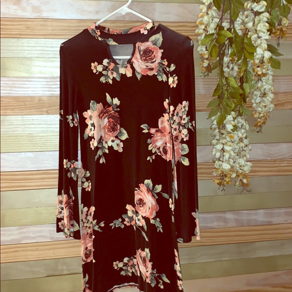 Floral print dress